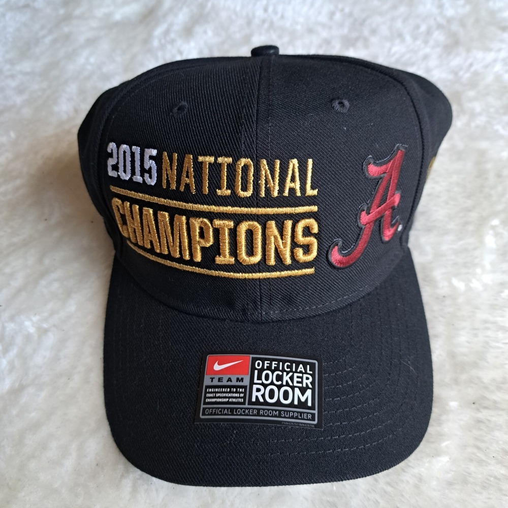 Alabama Crimson Tide 2015 National Champions Nike Locker Room adjustable Cap Hat